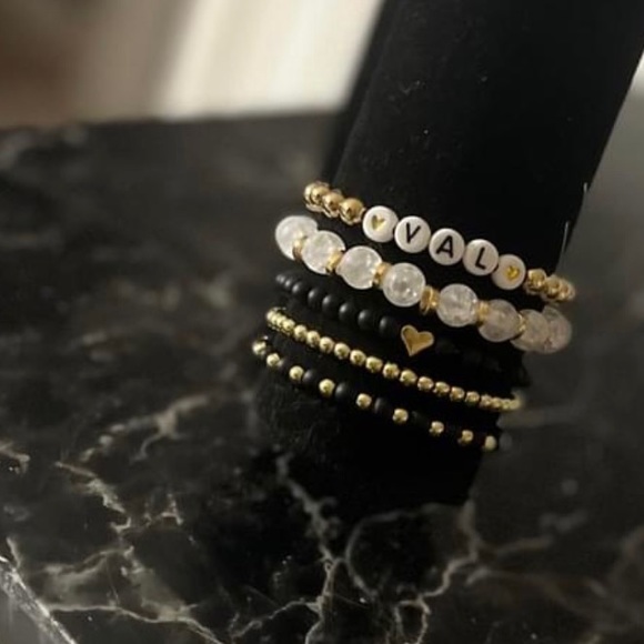 Handmade Name Bracelet Set. - Picture 3 of 3